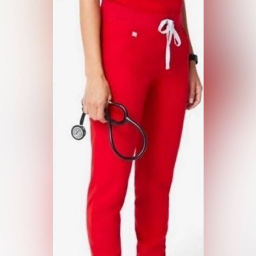 Figs Red Women's Scrub Pants